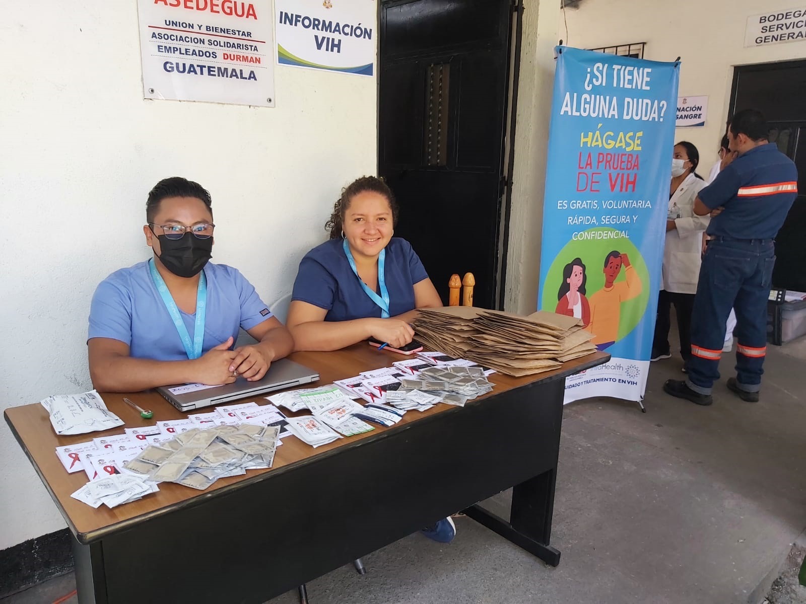 HIV testing fair in a community setting